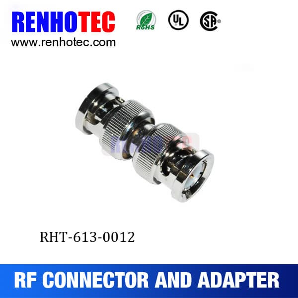 Double BNC male adapter bnc male to bnc male connector